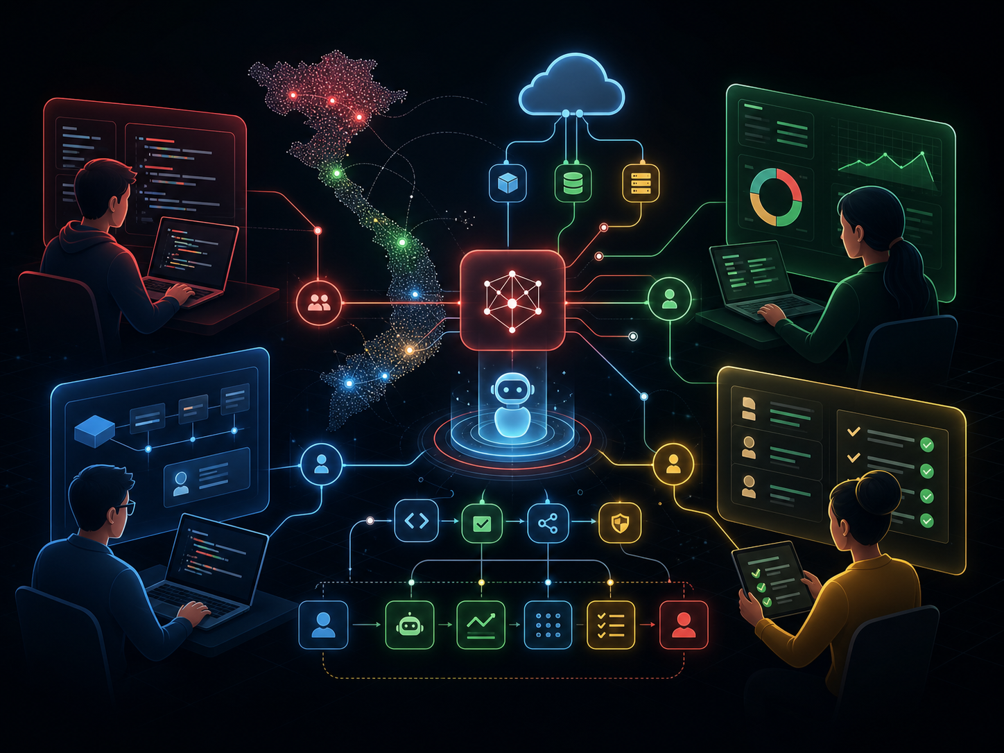 Cloud9 agentic remote hiring technology network
